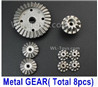 Wltoys 144001 Whole Metal Kit-(Metal gear,total 8pcs)
